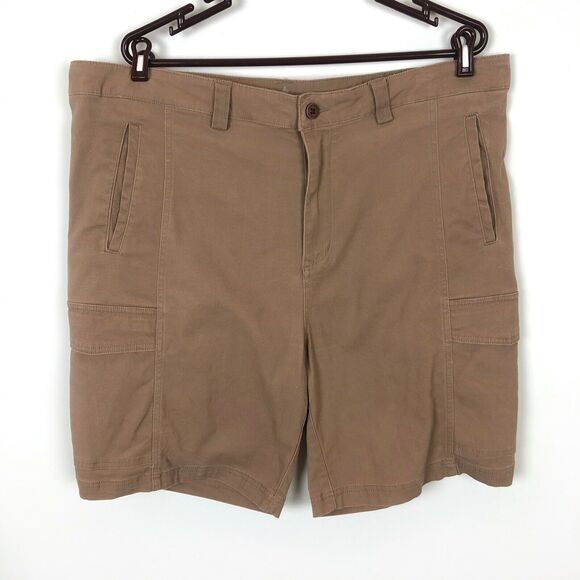 Rainforest Brown Tan Pocket Cargo Shorts Men's Size 40 - Picture 1 of 5